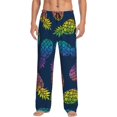 thumbnail image 1 of Disketp Abstract Bright Pineapple Fruit Retro Men'S Pajama Pants - Ultra Soft Fleece Sleep And Lounge Pants (Size: S-Xxl), 1 of 9