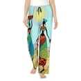 thumbnail image 1 of Disketp African Women In Mountain Landscape Print Women'S Comfy Pajama Pants Casual Drawstring Palazzo Lounge Wide Leg Pants, 1 of 9