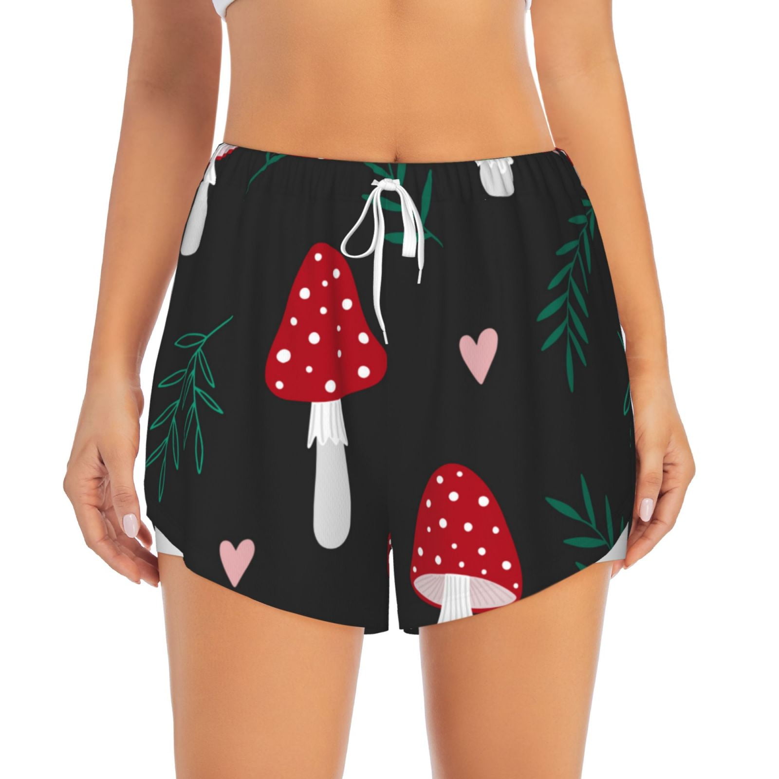 KatieJ Parker Cozy Shorts, Mushroom main image 0