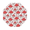 thumbnail image 1 of Disketp Amanita Red Mushroom Funny Coasters,6 Pcs Leather Coasters With Holder, Perfect Housewarming Hostess Gifts,Protect Furniture From Water Marks Scratch And Damage, 1 of 9