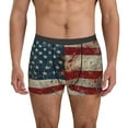thumbnail image 1 of Disketp American Flag1 Men's Boxer Briefs,Soft and Breathable Cotton Underwear with ComfortFlex Waistband-Medium, 1 of 5