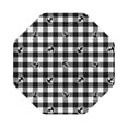 thumbnail image 1 of Disketp Anchor Black Tartan Plaid Funny Coasters,6 Pcs Leather Coasters With Holder, Perfect Housewarming Hostess Gifts,Protect Furniture From Water Marks Scratch And Damage, 1 of 9