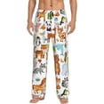 thumbnail image 1 of Disketp Animal Cartoon Style Men'S Pajama Pants - Ultra Soft Fleece Sleep And Lounge Pants (Size: S-Xxl), 1 of 9
