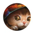thumbnail image 1 of Disketp Animal Cat Small Mouse Pad 7.9x7.9 Inches,Washable Round Mousepad For Office Laptop Computer,Non-Slip Rubber Base Mouse Pads For Wireless Mouse, 1 of 9