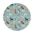 thumbnail image 1 of Disketp Animal Dog Small Mouse Pad 7.9x7.9 Inches,Washable Round Mousepad for Office Laptop Computer,Non-Slip Rubber Base Mouse Pads for Wireless Mouse, 1 of 8