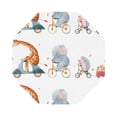 thumbnail image 1 of Disketp Animals In Transport Funny Coasters,4 Pcs Leather Coasters With Holder, Perfect Housewarming Hostess Gifts,Protect Furniture From Water Marks Scratch And Damage, 1 of 9