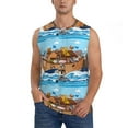 thumbnail image 1 of Disketp Animals On Noah'S Ark Floating Sleeveless Tshirts For Men, Muscle Shirts For Men Dry Fit Tank Top-X-Large, 1 of 8