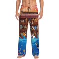 thumbnail image 1 of Disketp Animals On Noah'S Ark Men'S Pajama Pants - Ultra Soft Fleece Sleep And Lounge Pants (Size: S-Xxl), 1 of 9