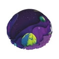 thumbnail image 1 of Disketp Astronaut On Mission In Outer Space Shower Caps,Reusable Shower Cap For Women, Double Layer Waterproof Hair Cap, Large Size For All Hair Lengths,For Girls Spa Home Salon Use, 1 of 9