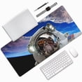thumbnail image 1 of Disketp Astronaut in Outer Space Gaming Mouse Mat Long Extended Mouse Pad Desk Mat Non-Slip Rubber Mice Pads Stitched Edges(315.5 x 16 x 0.12 Inches), 1 of 8