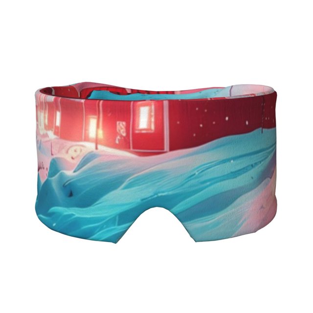 Disketp Aurora Borealis Village Sleep Mask Eye Mask for Sleeping