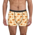 thumbnail image 1 of Disketp Autumn Leaves And Pumpkins Men's Boxer Briefs,Soft and Breathable Cotton Underwear with ComfortFlex Waistband-X-Large, 1 of 5