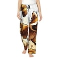 thumbnail image 1 of Disketp Autumn Raccoon In Forest Women's Comfy Pajama Pants Casual Drawstring Palazzo Lounge Wide Leg Pants-Large, 1 of 6