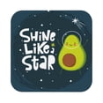 thumbnail image 1 of Disketp Avocado In Space1 Funny Coasters,6 Pcs Leather Coasters With Holder, Perfect Housewarming Hostess Gifts,Protect Furniture From Water Marks Scratch And Damage, 1 of 9