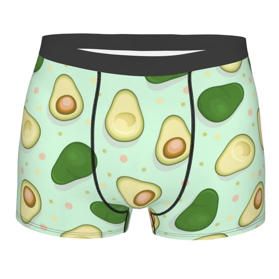 Disketp Avocado Men'S Boxer Briefs,Soft And Breathable Cotton Underwear With Comfortflex Waistband