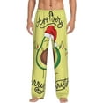 thumbnail image 1 of Disketp Avocado Merry Christmas Men'S Pajama Pants - Ultra Soft Fleece Sleep And Lounge Pants (Size: S-Xxl), 1 of 9