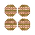 thumbnail image 1 of Disketp Aztec Funny Coasters,4 Pcs Leather Coasters with Holder, Perfect Housewarming Hostess Gifts,Protect Furniture from Water Marks Scratch and Damage-Octagon, 1 of 6