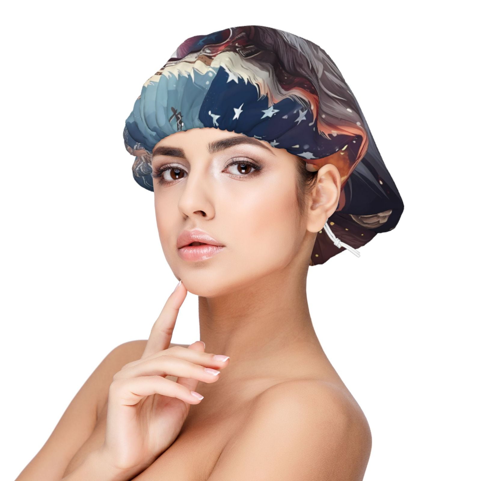 Disketp Bald Eagle Pilot Adjustable Sleeping Hair Cap, Hairband