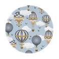 thumbnail image 1 of Disketp Balloon Vintage Small Mouse Pad 7.9x7.9 Inches,Washable Round Mousepad For Office Laptop Computer,Non-Slip Rubber Base Mouse Pads For Wireless Mouse, 1 of 8