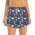 thumbnail image 1 of Disketp Bamboo Panda Print Women's Shorts Workout Shorts for Athletic Gym Running Shorts with Phone Pockets X-Large, 1 of 8