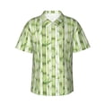 thumbnail image 1 of Disketp Bamboo Stems And Leaves Hawaiian Shirts for Men,Mens Casual Short Sleeve Button Down Shirts Beach Shirt,XX-Large, 1 of 7