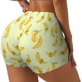 thumbnail image 1 of Disketp Bananas for Scrunch Butt Workout Shorts Women Seamless Soft Smooth Gym Yoga Scrunch Active Shorts-Large, 1 of 8
