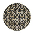 thumbnail image 1 of Disketp Bee Hive Hexagon Small Mouse Pad 7.9x7.9 Inches,Washable Round Mousepad For Office Laptop Computer,Non-Slip Rubber Base Mouse Pads For Wireless Mouse, 1 of 9
