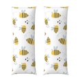 thumbnail image 1 of Disketp Bee Print Body Pillow Cover - Super Soft 20x54 Body Pillow Case,Long Side Hidden Zipper (without pillow core), 1 of 6