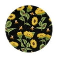 thumbnail image 1 of Disketp Bees And Sunflowers Small Mouse Pad 7.9x7.9 Inches,Washable Round Mousepad For Office Laptop Computer,Non-Slip Rubber Base Mouse Pads For Wireless Mouse, 1 of 8