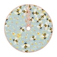 thumbnail image 1 of Disketp Bees Christmas Tree Skirt, Christmas Tree Decorations, Christmas Decor, Tree Mat Decoration(30-48IN)-36", 1 of 6