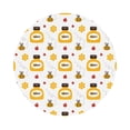 thumbnail image 1 of Disketp Bees and Flowers Small Mouse Pad 7.9x7.9 Inches,Washable Round Mousepad for Office Laptop Computer,Non-Slip Rubber Base Mouse Pads for Wireless Mouse, 1 of 9