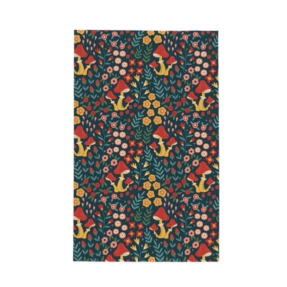 Disketp Berries and Flowers Waffle Weave Kitchen Dish Cloth,Super Absorbent Kitchen Dish Towels 16*26 Inches for Dish Rags Washing Dishes, Drying Dishes