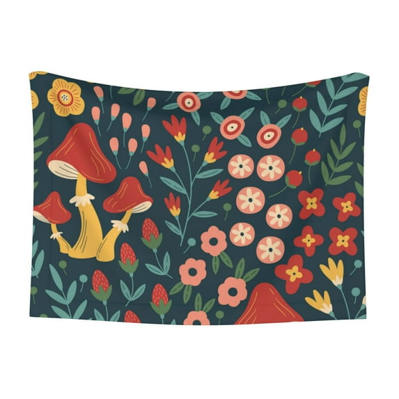 Disketp Berries and Flowers Dog Blanket/Bed Cover for Dogs and Cats,Puppy Essentials-Small