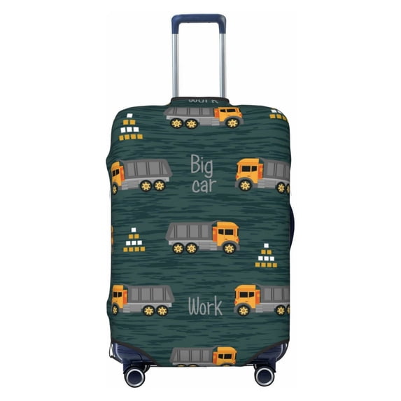 Disketp Big Machine Elastic Travel Luggage Cover Travel Suitcase Protective Cover For Trunk Case Apply To 18''-32'' Suitcase Cover (Luggage not included)-Medium