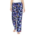 thumbnail image 1 of Disketp Black Cats And Flowers for Women's Pajama Pants - Ultra Soft Fleece Sleep and Lounge Pants (Size: S-3XL)-Medium, 1 of 6