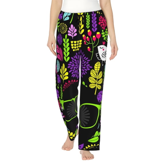 Disketp Black Head African Woman Print Women'S Comfy Pajama Pants Casual Drawstring Palazzo Lounge Wide Leg Pants