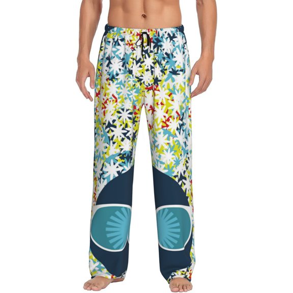 Disketp Black Head Woman With Marijuana Hair Men'S Pajama Pants - Ultra Soft Fleece Sleep And Lounge Pants (Size: S-Xxl)