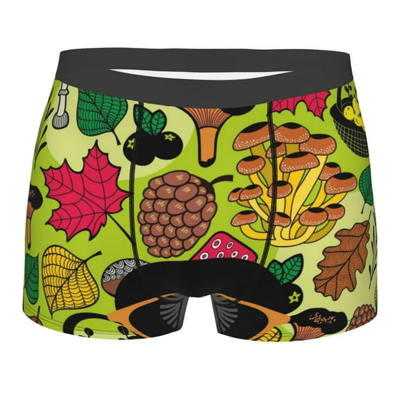 Disketp Black Head Woman With Mushroom Hair Men'S Boxer Briefs,Soft And Breathable Cotton Underwear With Comfortflex Waistband