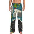 thumbnail image 1 of Disketp Black Head Woman With Owl Hair Men'S Pajama Pants - Ultra Soft Fleece Sleep And Lounge Pants (Size: S-Xxl), 1 of 9