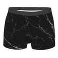 thumbnail image 1 of Disketp Black Marble Texture Abstract Men'S Boxer Briefs,Soft And Breathable Cotton Underwear With Comfortflex Waistband, 1 of 9