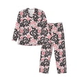 thumbnail image 1 of Disketp Black Snake Mens Pajama Set, Soft Warm Long Sleeve Sleepwear, Cozy Button-Down Pjs for Men-XX-Large, 1 of 7