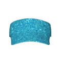 thumbnail image 1 of Disketp Blue Glitter Sun Visors for Women Men Unisex Tennis Golf Visor Hat Adjustable Summer Hats Sport Outdoor Visor Hat UV Protection Cap, 1 of 8