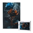 thumbnail image 1 of Disketp Blue and Red Roses Artwork Custom Puzzle Personalized Puzzles 1000 Pieces, Customized Picture Puzzle for Adult and Teens((29.5×19.7in, Vertical), 1 of 9