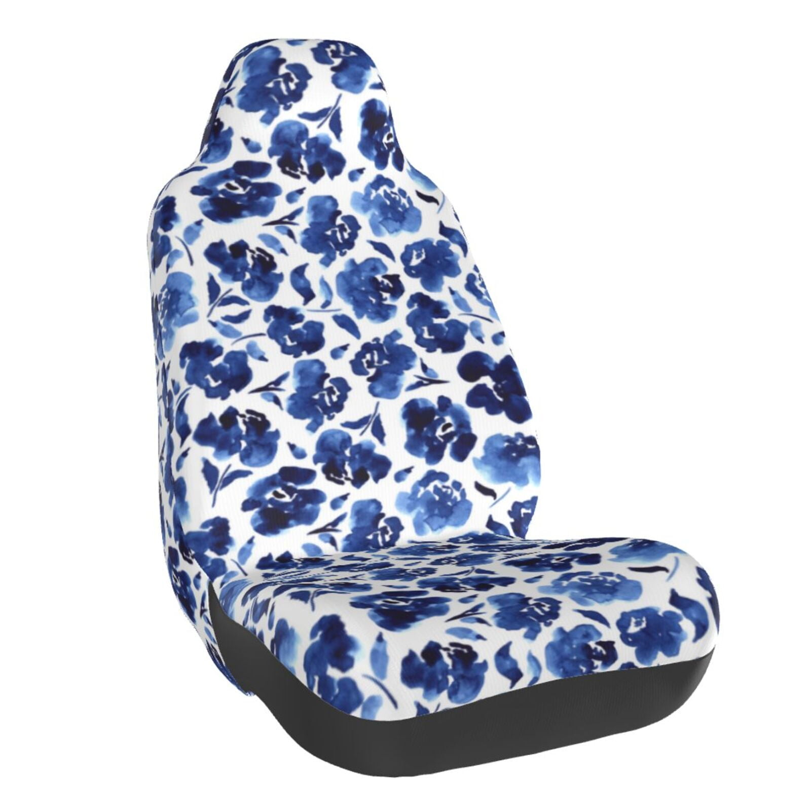 Disketp Blue Roses Car Seat Covers Universal Front Seat Coves for Car