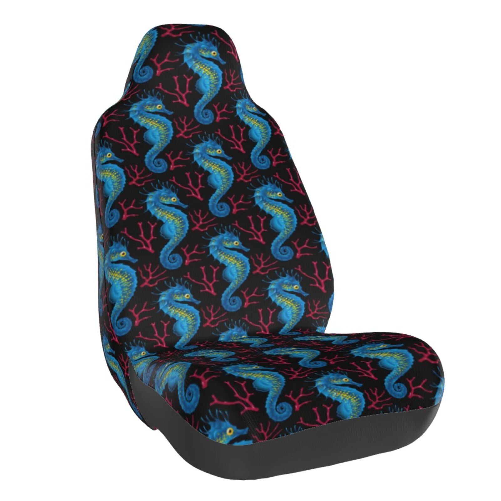 Blue Seersucker Car Seat Canopy