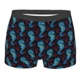 thumbnail image 1 of Disketp Blue Seahorse Men'S Boxer Briefs,Soft And Breathable Cotton Underwear With Comfortflex Waistband, 1 of 8