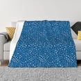 thumbnail image 1 of Disketp Blue Star Print Flannel Blankets - Thick and Warm Blanket for Winter, Soft Fuzzy Plush King Blanket for All Seasons40"x30", 1 of 6