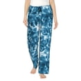 thumbnail image 1 of Disketp Blue Tie Dye for Women's Pajama Pants - Ultra Soft Fleece Sleep and Lounge Pants (Size: S-3XL)-Large, 1 of 6