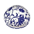 thumbnail image 1 of Disketp Blue And White Porcelain Pattern Shower Caps,Reusable Shower Cap For Women, Double Layer Waterproof Hair Cap, Large Size For All Hair Lengths,For Girls Spa Home Salon Use, 1 of 9
