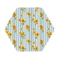 thumbnail image 1 of Disketp Blue White Striped Sunflower Funny Coasters,6 Pcs Leather Coasters with Holder, Perfect Housewarming Hostess Gifts,Protect Furniture from Water Marks Scratch and Damage, 1 of 5